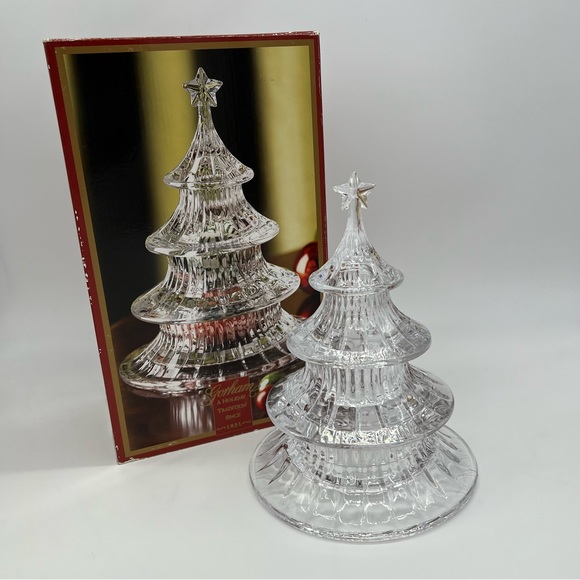 GORHAM 3 TIER CHRISTMAS TREE CANDY DISH - Picture 9 of 9